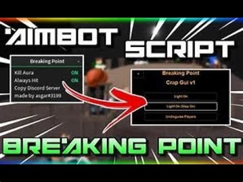 Any Combat Warriors auto-parry <b>scripts</b> that only work 50% of the time that they are eligible to? I don’t really want to get caught for using a <b>script</b> and banned on my main lol i already have samuelhook, and it looks fake as hell. . Breaking point hitbox script